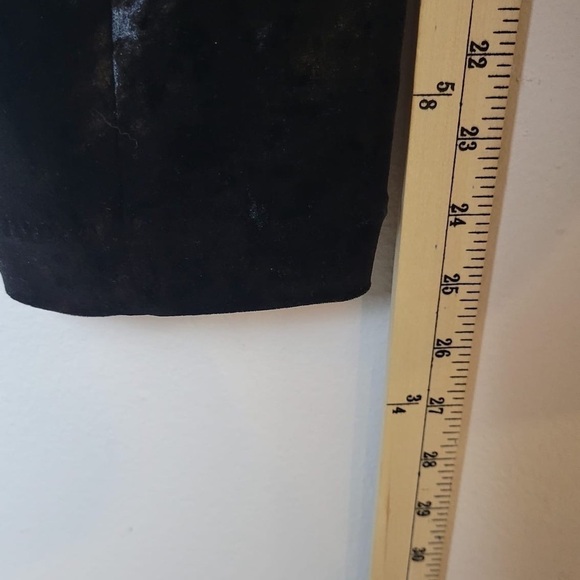 NWT GOOD AMERICAN Medium Crushed Velvet Disco Pant Black Sz 6/ 3X Plus 0242 - Picture 6 of 10